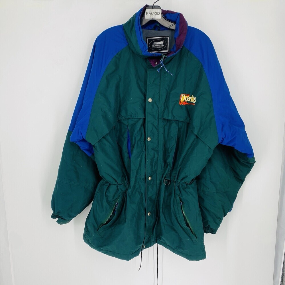 Vintage 80’s Sierra Sport Doritos Chips Logo Employee Parka Ski Jacket Size XL